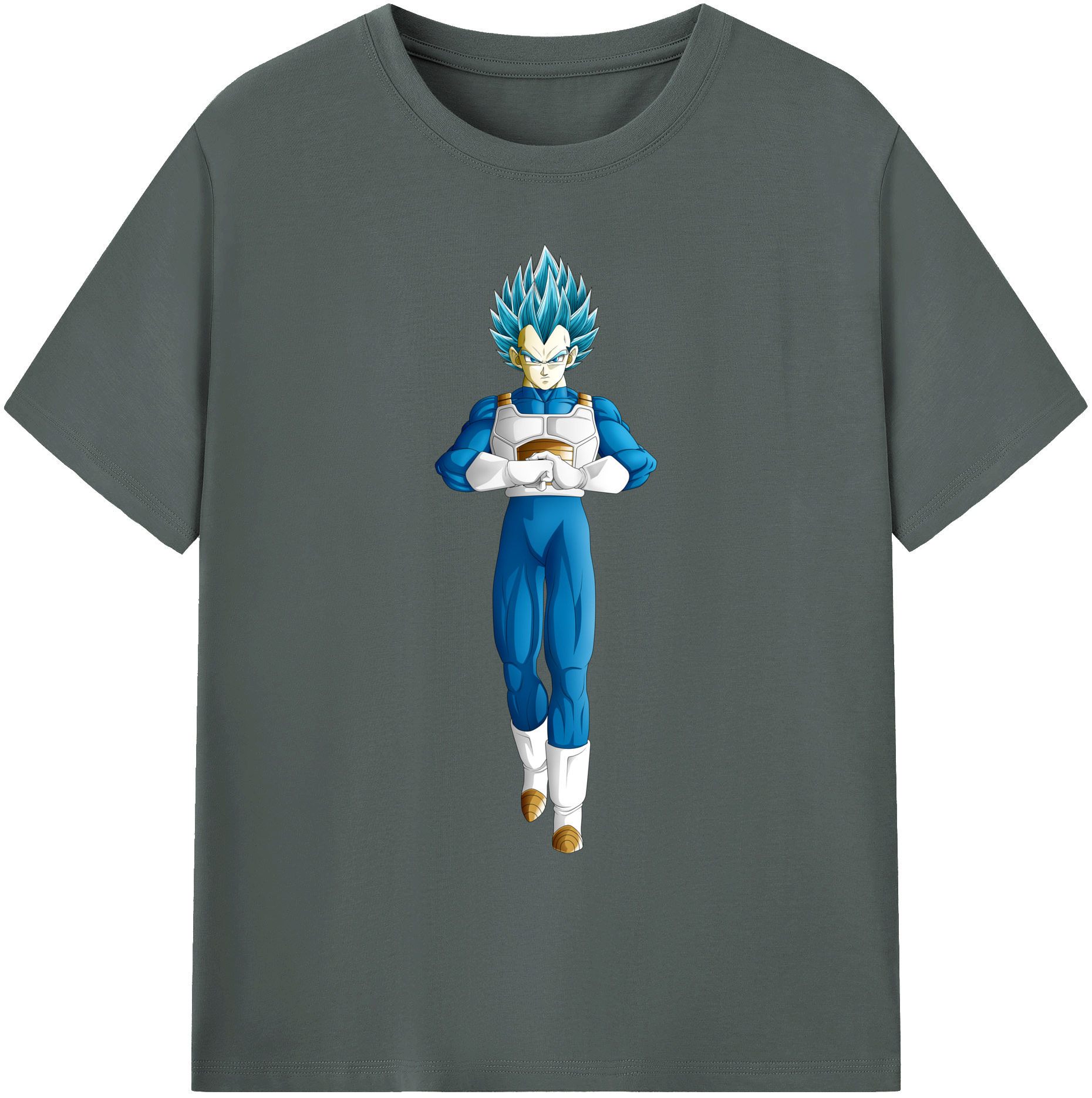 （画像用） ドラゴンボール ベジータ四世（Bejīta Yonsei）DRAGON BALL Vegeta IV 綿100％ メンズ半袖Tシャツ｜肌触りやわらか＆通気性